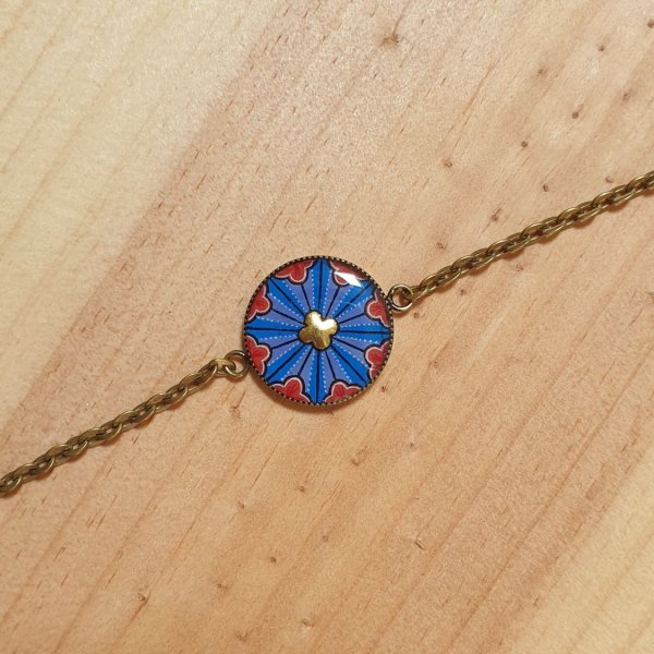 Bracelet enluminure rosace gothique