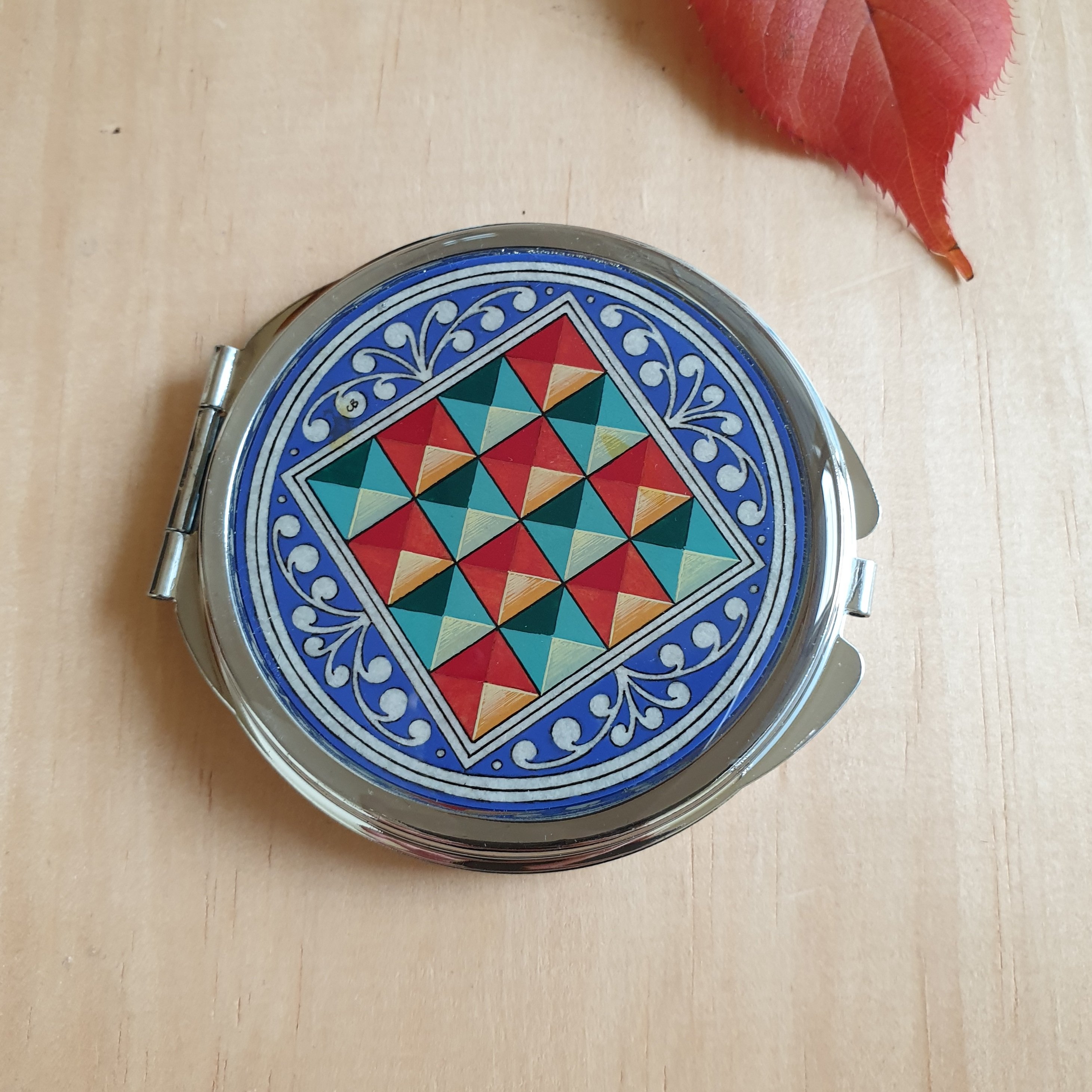 Miroir de sac enluminure Florence